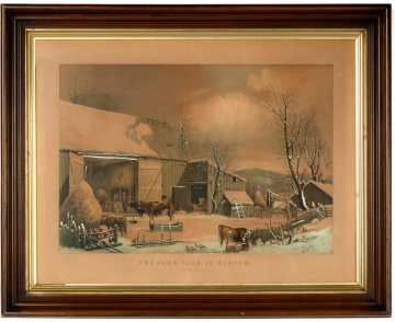 Currier & Ives, The Farm Yard in Winter